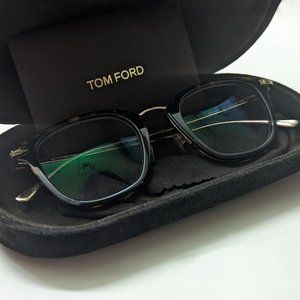 Tom Ford Eyeglasses TF5496 052 Gold/Dark Havana 47mm